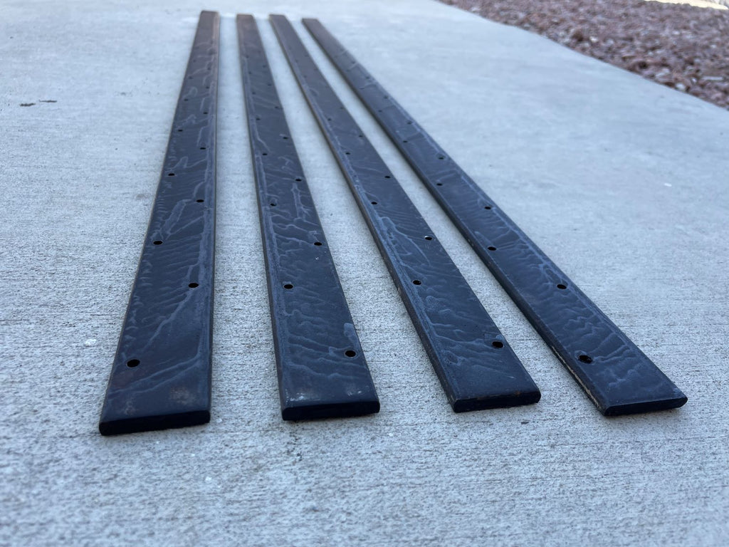 48" Flat Steel Stakes For Concrete Forms With Nail Holes