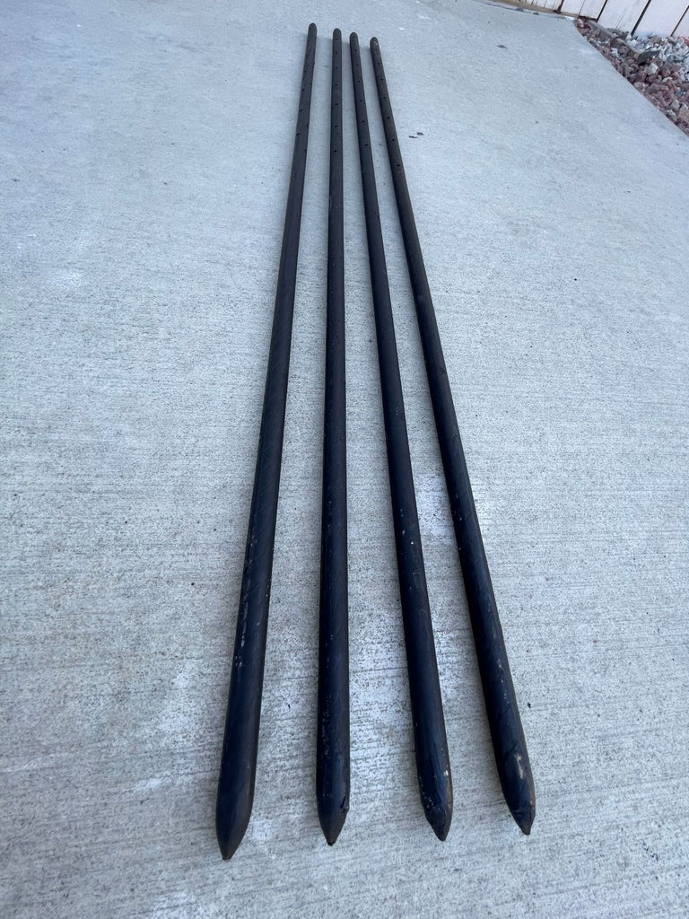 48" Round Steel Concrete Form Stakes with Nail Holes