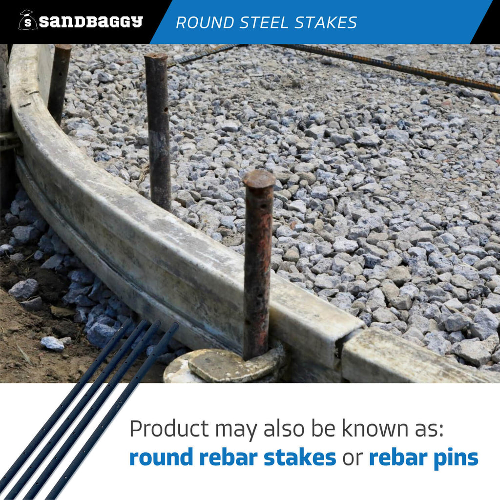 48" round rebar stakes - rebar pins