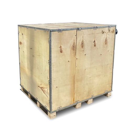 48" x 48"x 48" collapsible wood shipping crate