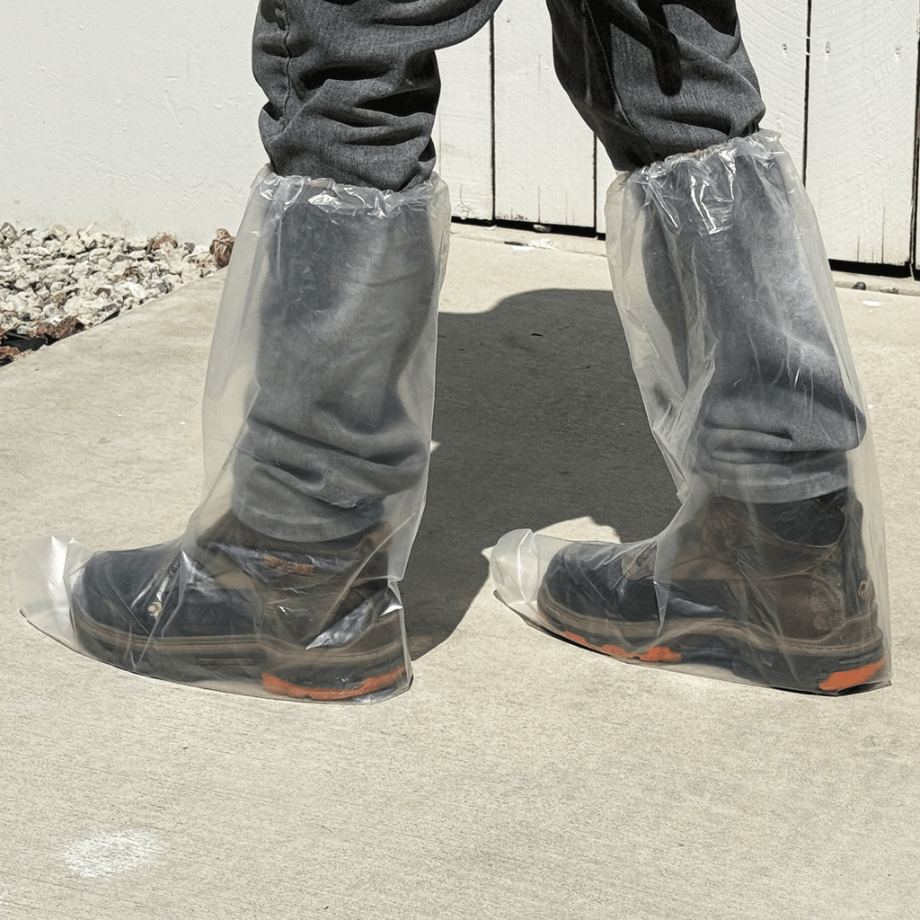disposable plastic shoes and boot covers