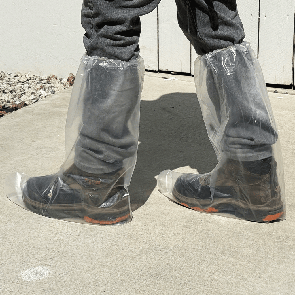 disposable plastic shoes and boot covers