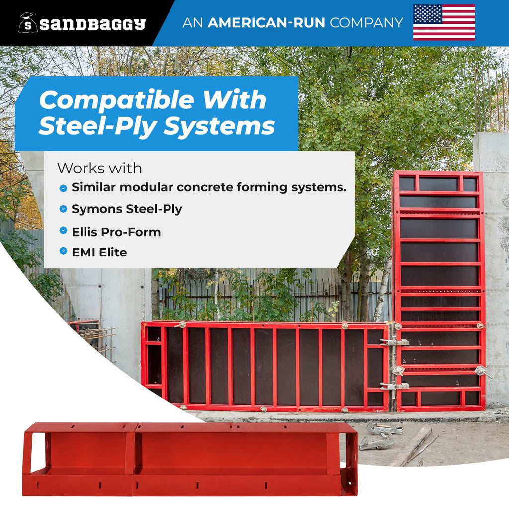 6" x 6" x 4 ft Inside Corners for Steel-Ply Concrete Forms