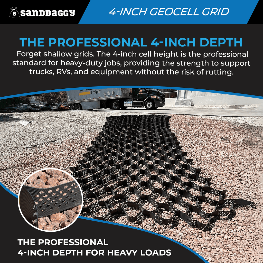 4 inch depth for heavy duty support