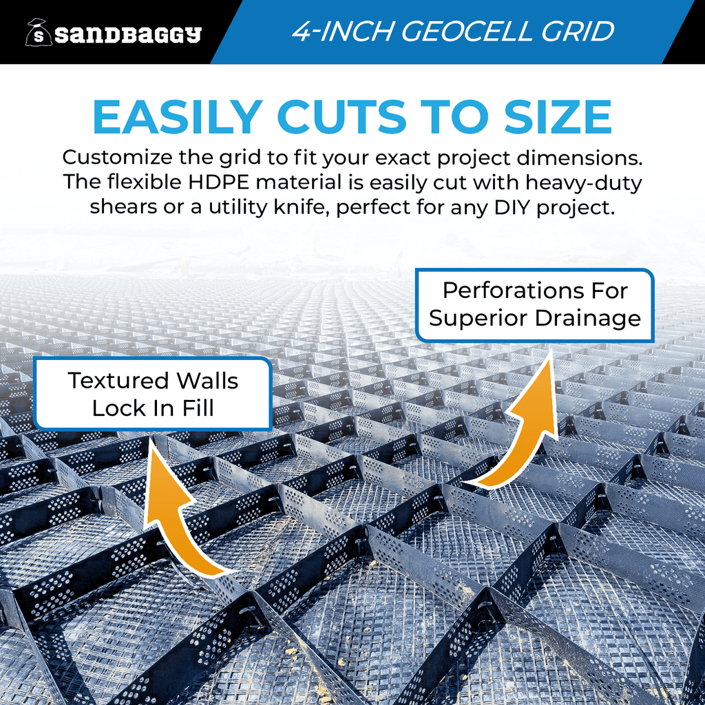 Customizable 4inch Geocell Grid
