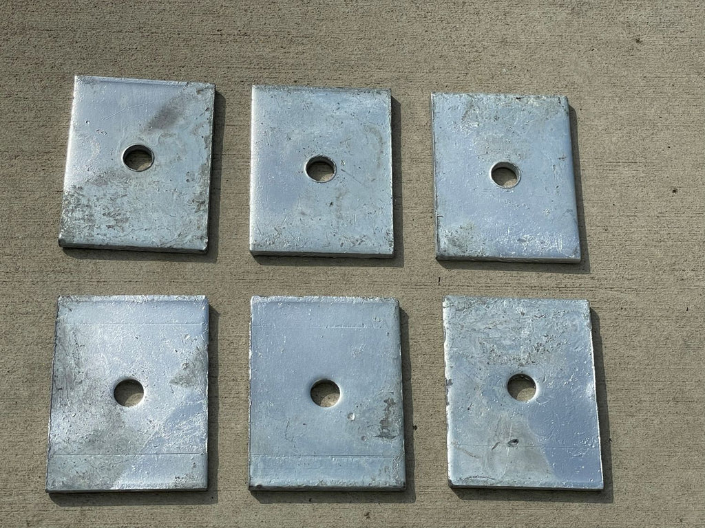 4" x 3" construction plate washer fasterners - hot dipped galvanized