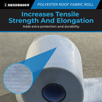 Contouring Polyester Roof Reinforcement Fabric (4” x 81 ft Roll)