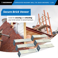 5-1/2" buck anchors - brick veneer