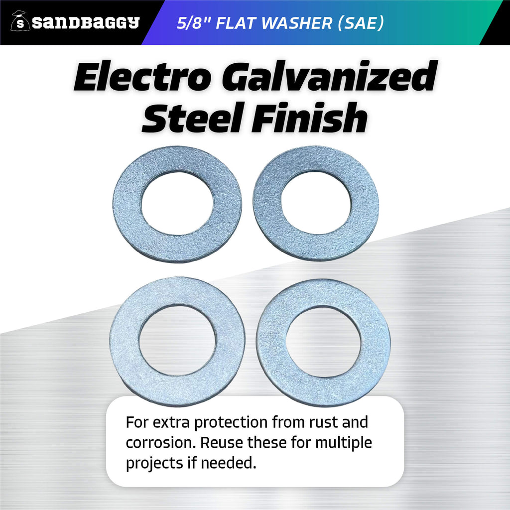 5/8 inch flat washer electro galvanized