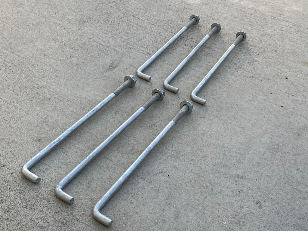 5/8" x 16" j bolt