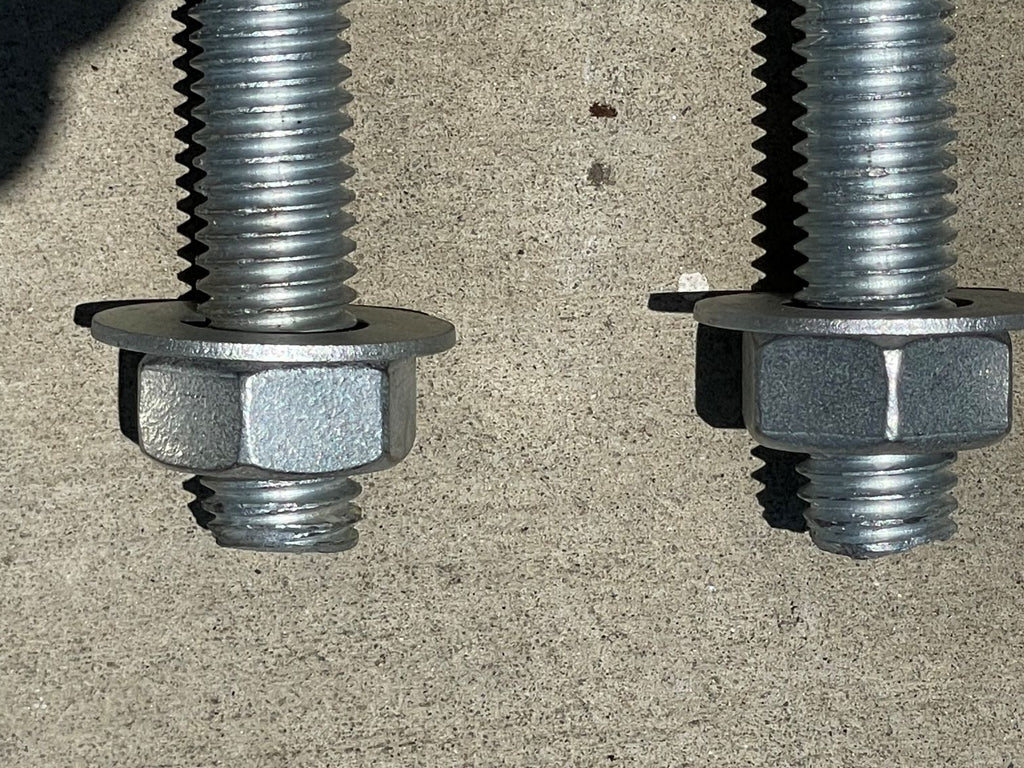 5/8" x 8" Threaded Concrete Anchor L-Bolts (Nuts & Washers Included) - Galvanized