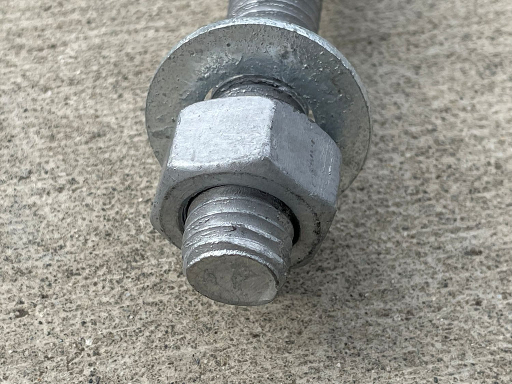 threaded concrete anchor bolts with nut and washer