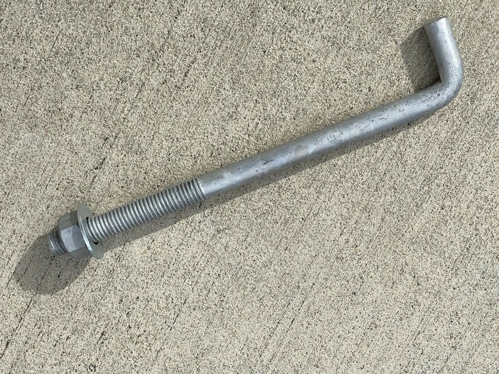 5/8" x 10" j bolt for concrete