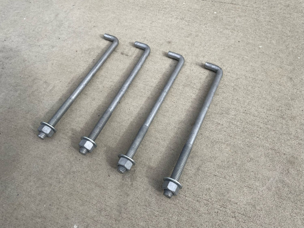 5/8" x 12" l bolt concrete anchors