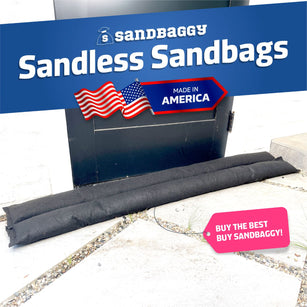 5 ft long water activated sandbags made in the USA