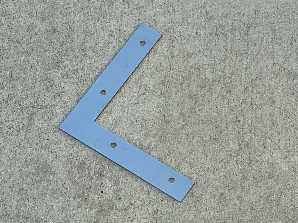 5" flat l brackets with holes