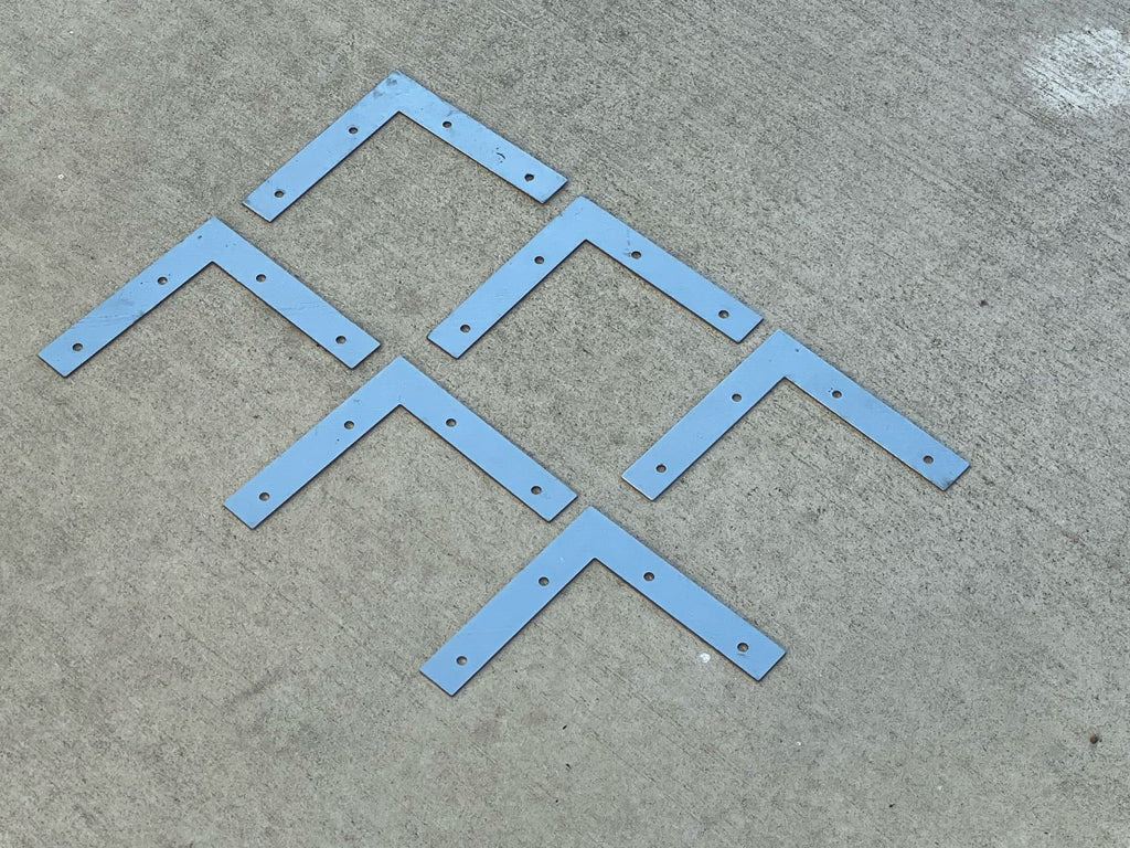 5" flat metal bracket with holes