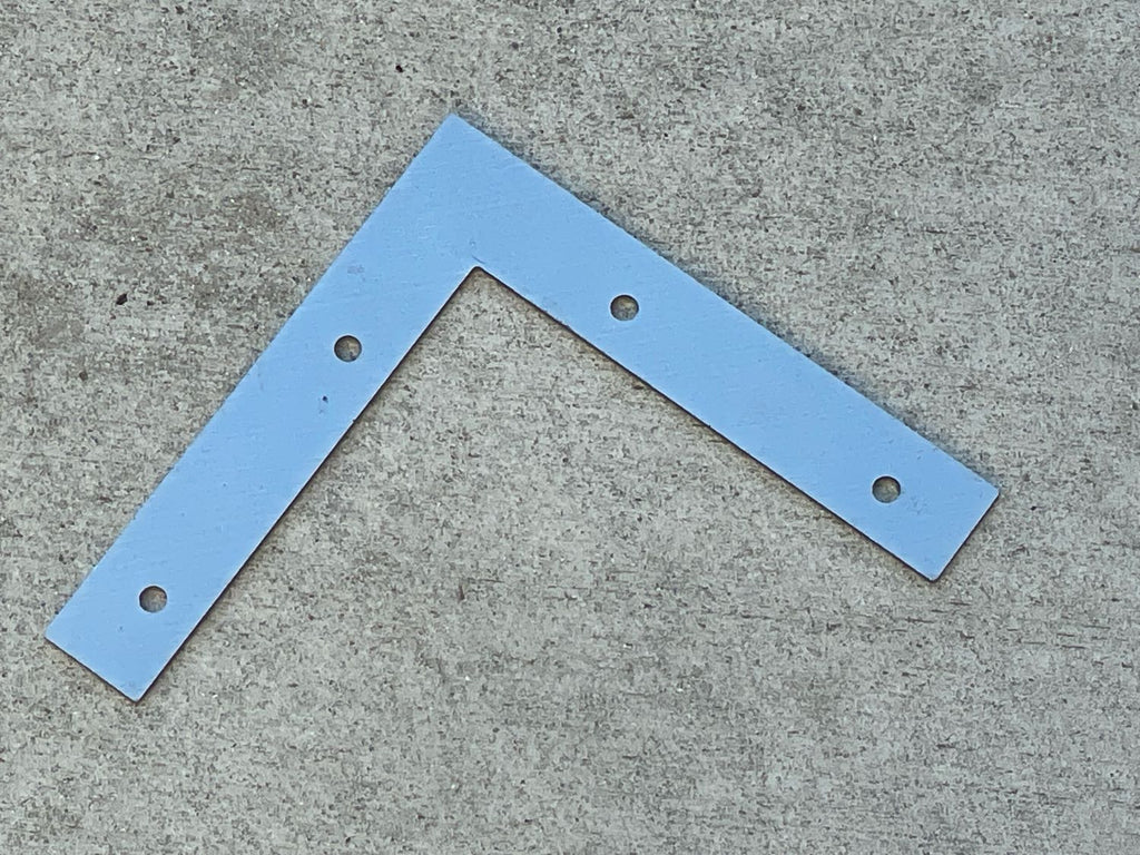 5" steel corner brackets - 90 degree angle framing bracket