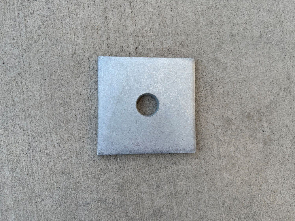 5" x 5" Square Plate Washer (Galvanized) - 1" Anchor Bolt Diameter