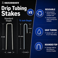 drip irrigation stakes with curved top