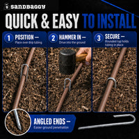 drip irrigation stakes with curved top