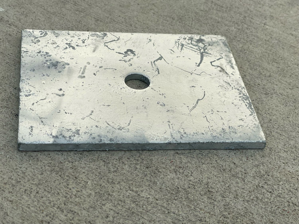 5" x 4" bearing plates - 1/2" hole diameter