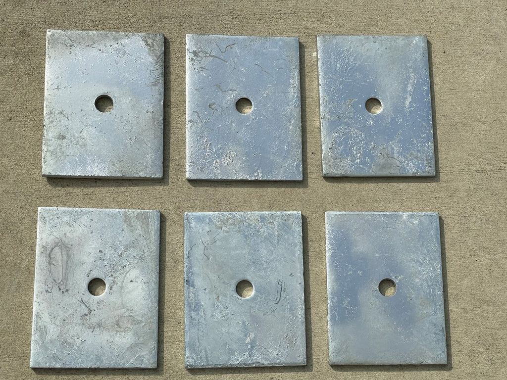 5" x 4" construction plate washer fasterners - hot dipped galvanized