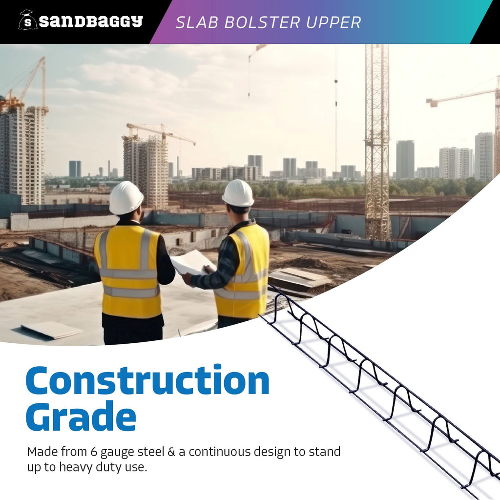 2" tall x 5" wide x 5 ft long slab bolster upper - Construction