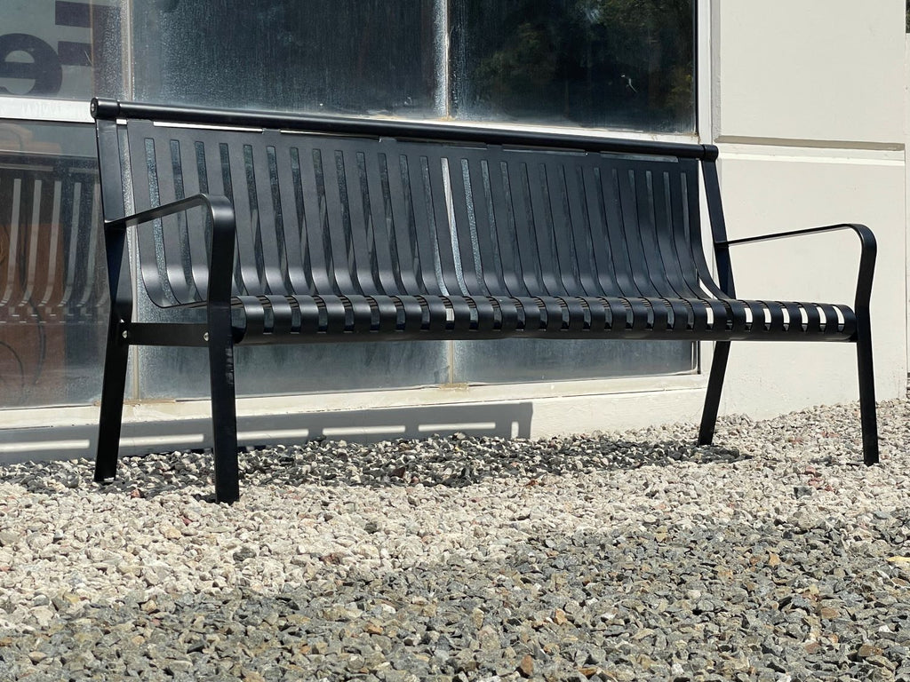 Heavy-Duty 6 ft Commercial Park Bench – Powder-Coated Metal