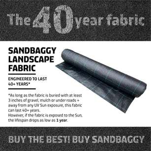 heavy duty landscape fabric - over 40 year lifespan