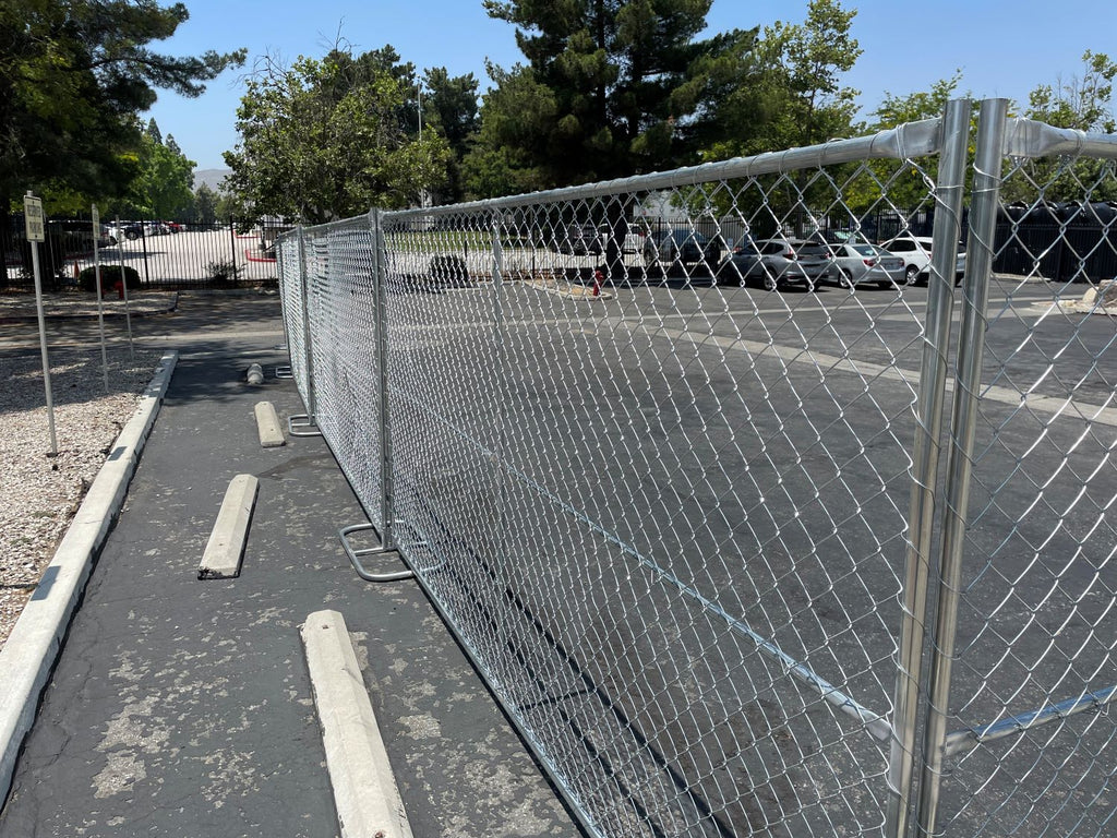 temporary chain link fence panels galvanized