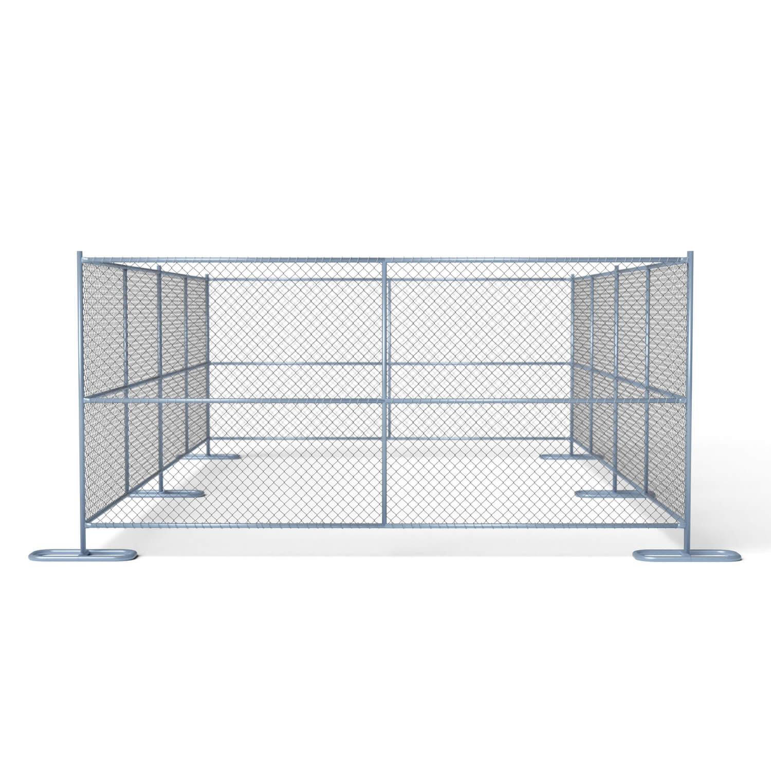 6 ft x 12 ft Temporary Chain Link Fence Panel For Sale (Galvanized