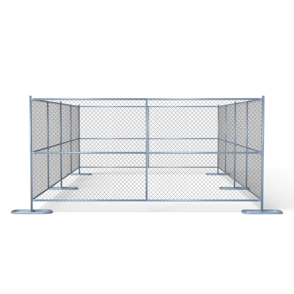 6 ft x 12 ft Temporary Chain Link Fence Panel (Galvanized)