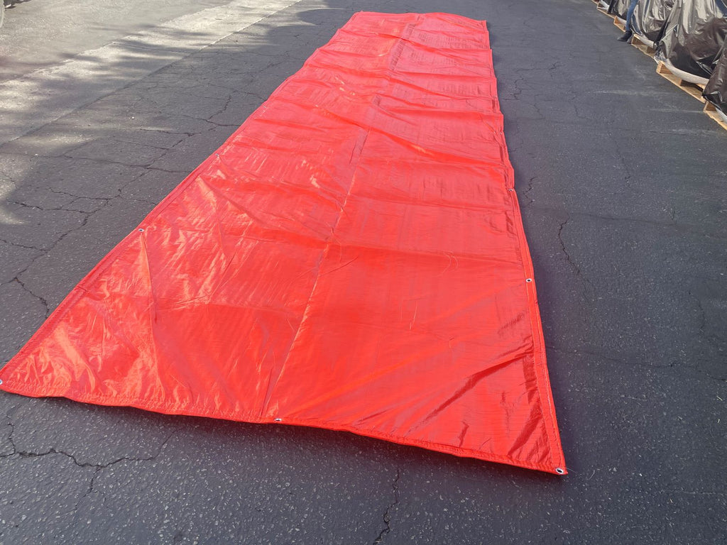 6 ftx 25 ft orange tarp polyethylene tarp for concrete curing