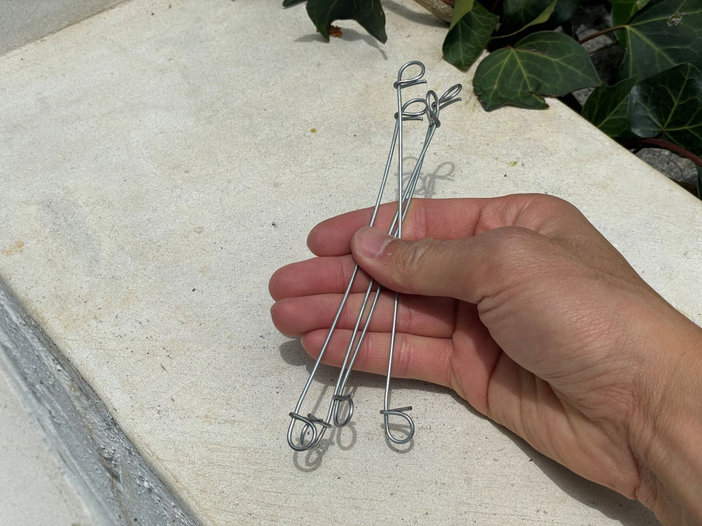 6" double loop ties for rebar - rust resistant