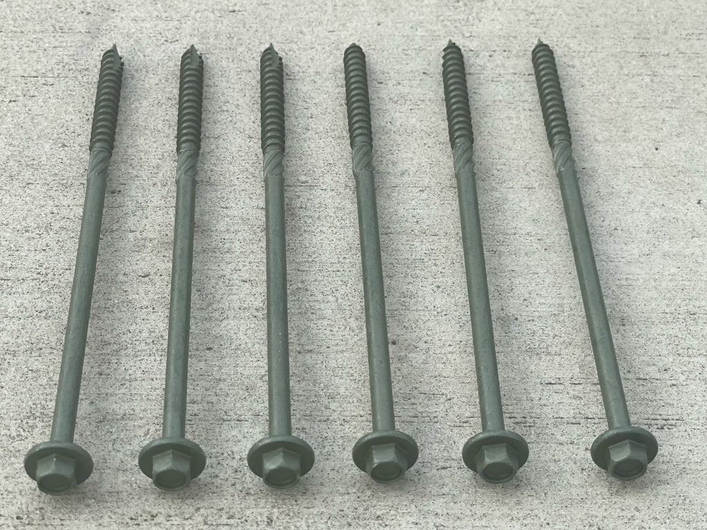 6 inch timber hex head screws