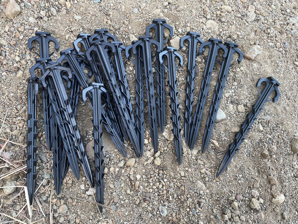 1.5 inch wide by 6 inch long landscape spikes for sale in bulk