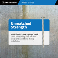 heavy duty 6 inch landscape timber spikes