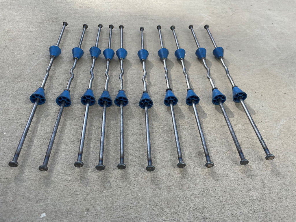 6" snap ties with 1" plastic cone heads