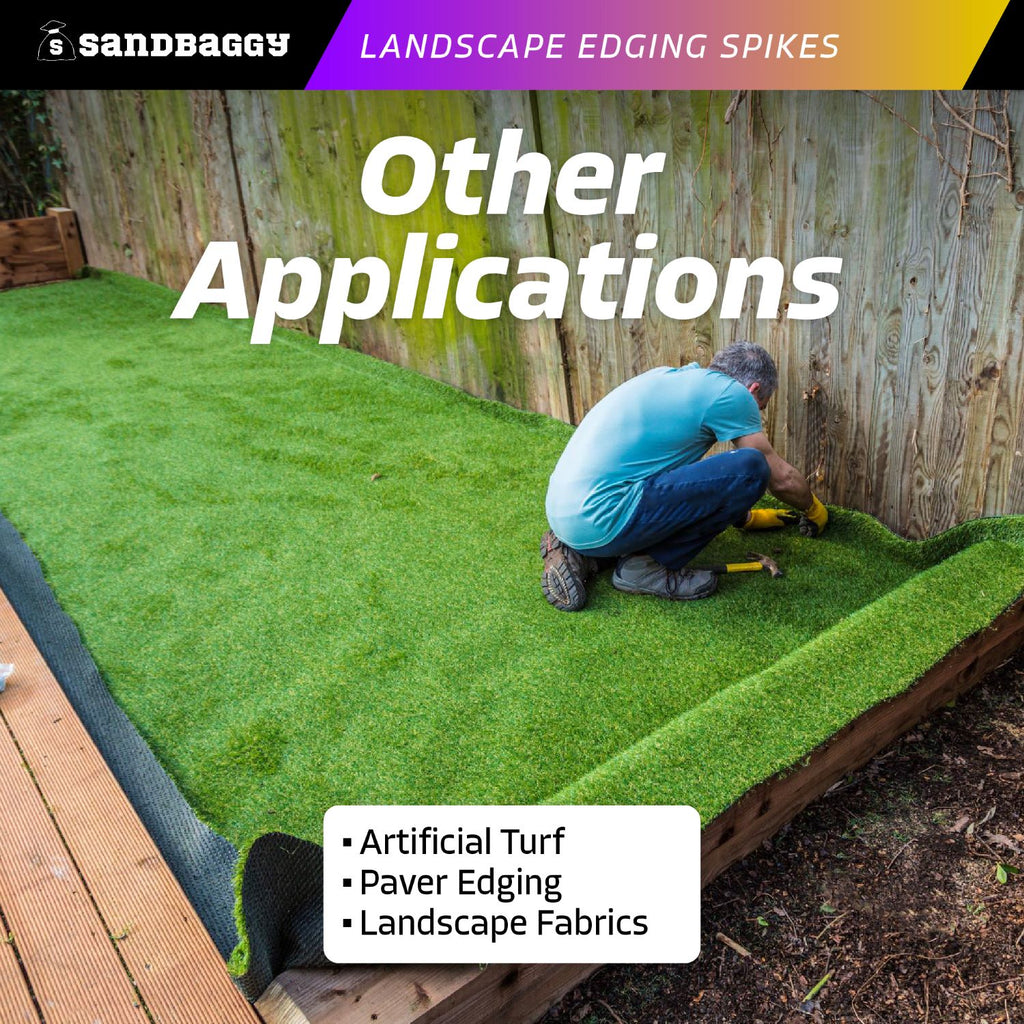 landscape edging spikes for artificial turf