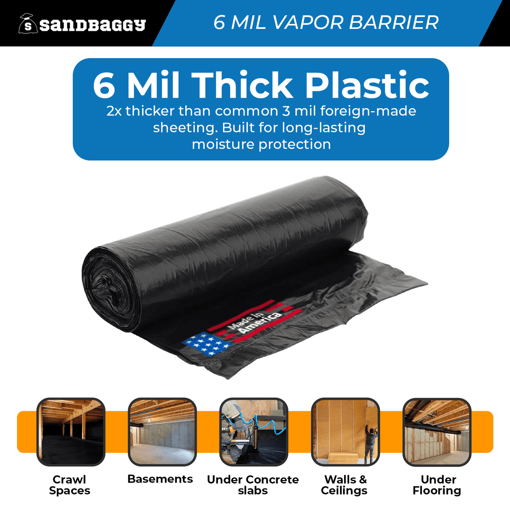 6 mil crawl space vapor barrier