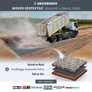 6 oz thick woven geotextile fabric gravel road underlayment