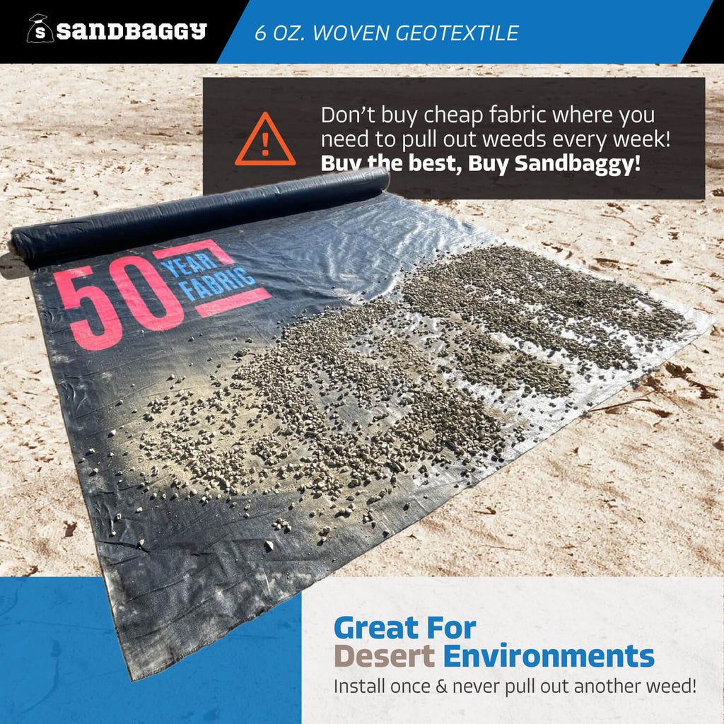 6 oz woven geotextile for desert environments