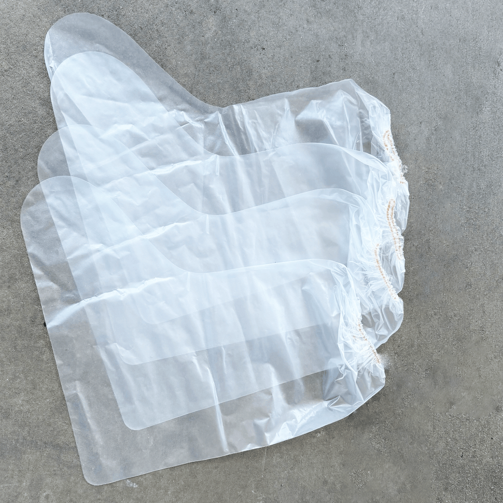 Sandbaggy Waterproof Boot/Shoe Covers - 19" Tall, 3 Mil Disposable (Clear)