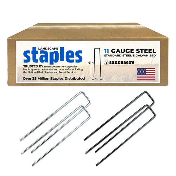 landscape staples 11 gauge steel made in USA
