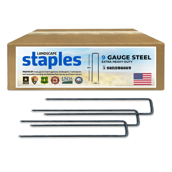 landscape staples 9 gauge steel
