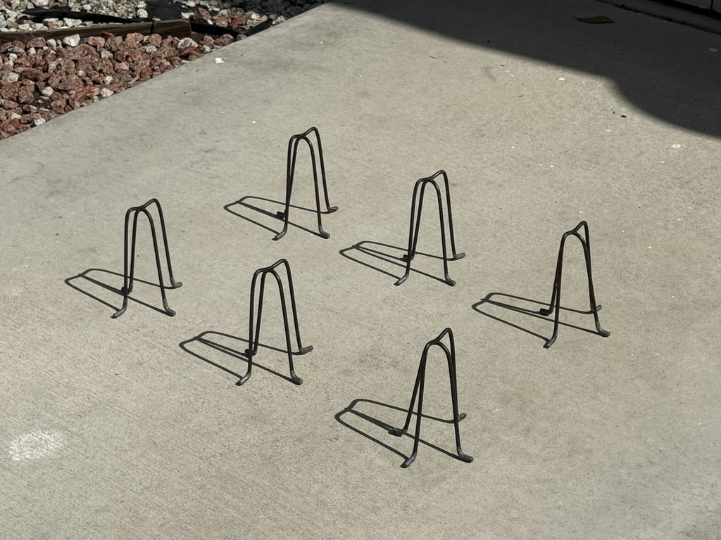 6" Metal Rebar Support Chairs - Plastic Dipped Legs - Rebar #3 to #5