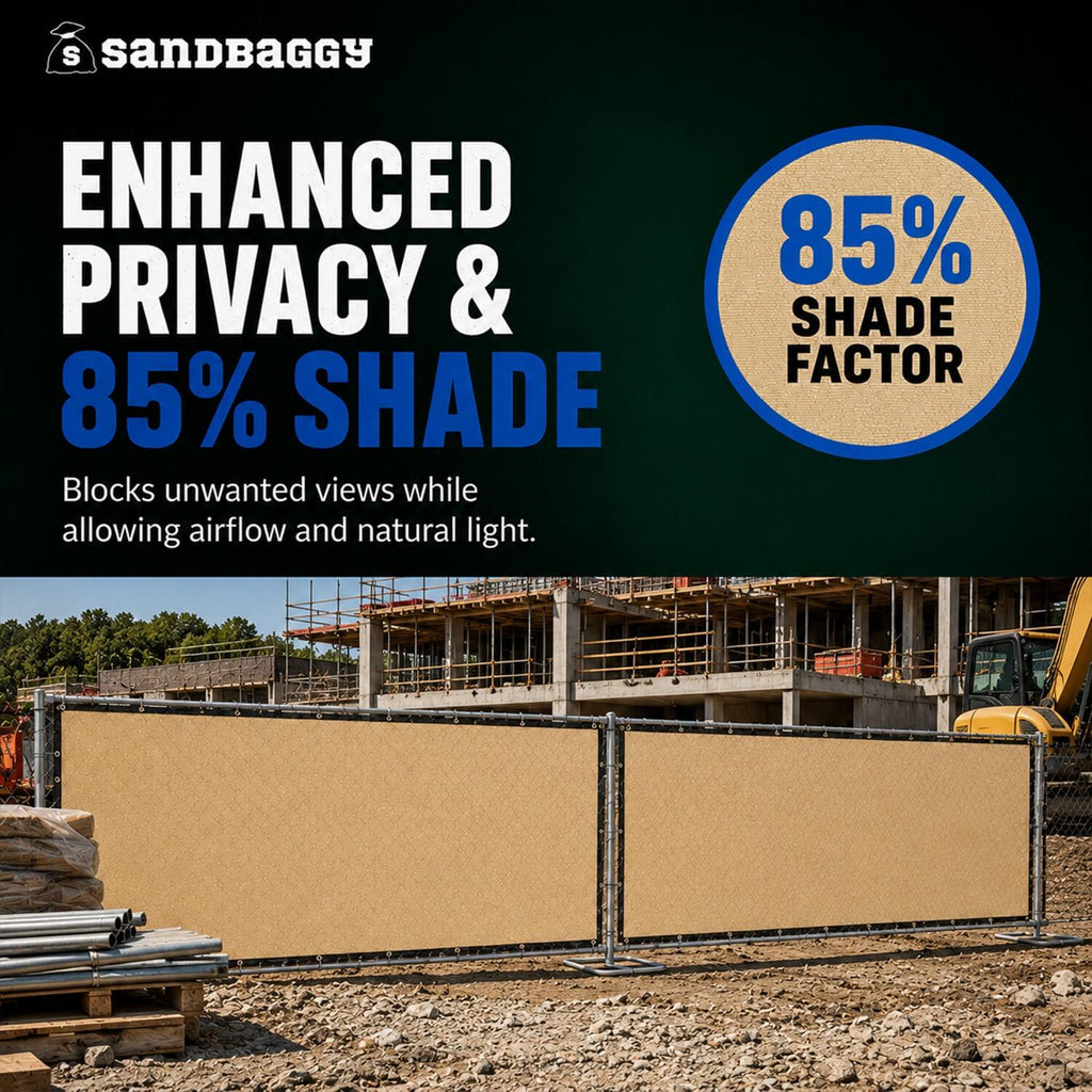 6ft x 50ft Beige Privacy Screen