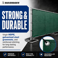 6ft x 50ft Green Privacy Screen