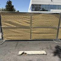 Chain Link Fence Privacy Screen - 6ft x 50ft UV Resistant HDPE (Beige)